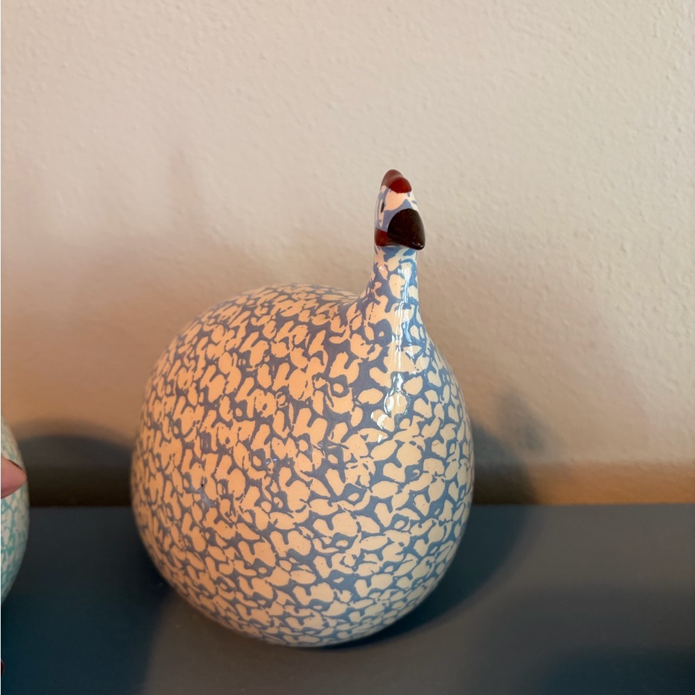 LA PINTADE CERAMIC 'GUINEA HENS' set of 3- Rare - Picture 4 of 6